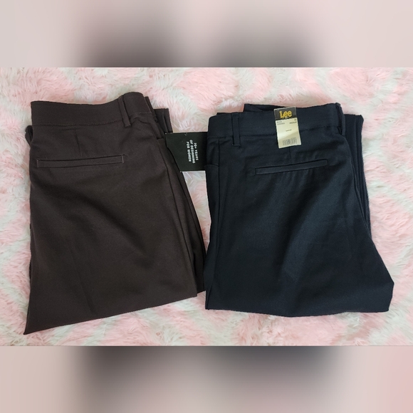 LEE PANTS FLEX MOTION REGULAR FIT  SIZE 14 bundle of 2 free shipping - Picture 4 of 11